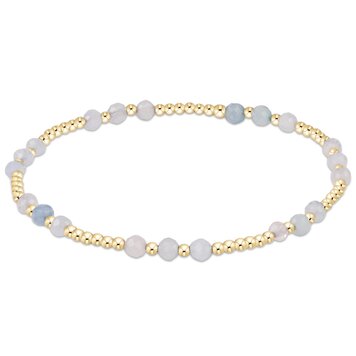 eNewton Joy Gem 3mm Bracelet - Aquamarine