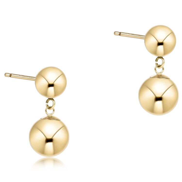 eNewton Classic 10mm Ball Drop Stud - Gold