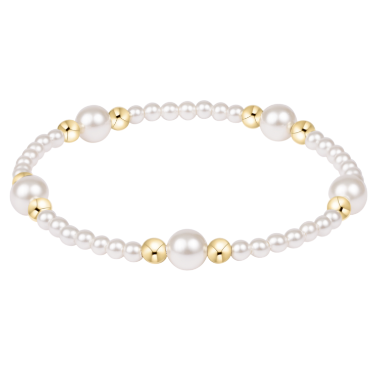 eNewton Purpose Pearl 6mm Pearl Bracelet