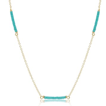 eNewton 15" Choker Simplicity Chain Gold - Hope Bliss - Sea Glass