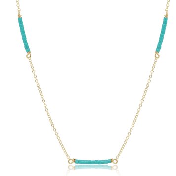 eNewton 15" Choker Simplicity Chain Gold - Hope Bliss - Turquoise