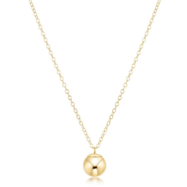 eNewton 16" Necklace Gold - Classic Gold 8mm Charm