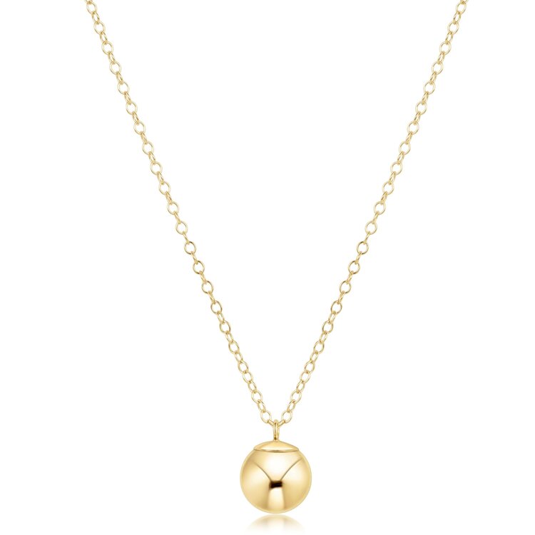 eNewton 16" Necklace Gold - Classic Gold 10mm Charm