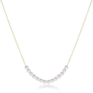 eNewton 16" Necklace Gold - Beaded Bliss Pearl