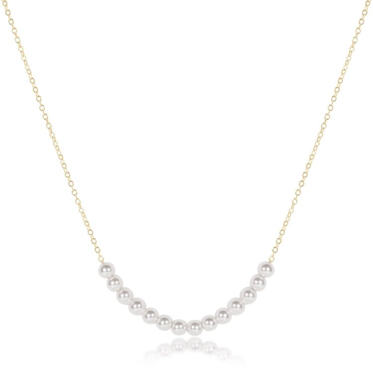 eNewton 16" Necklace Gold - Beaded Bliss Pearl