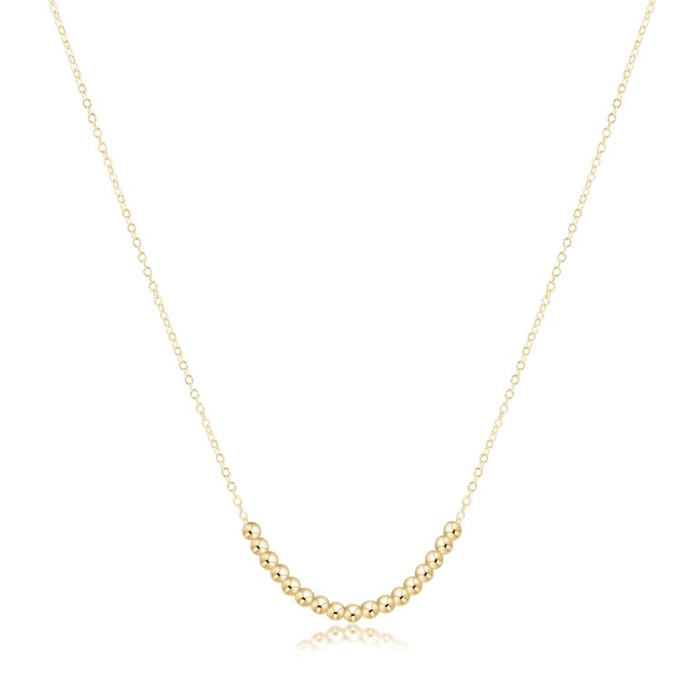 eNewton 16" Necklace Gold - Beaded Bliss Small Gold