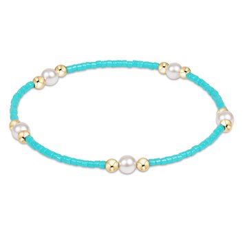 eNewton Hope Purpose Pearl Bracelet - Turquoise