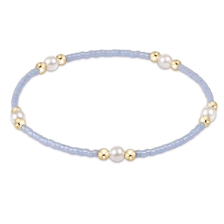 eNewton Hope Purpose Pearl Bracelet - Ocean Mist