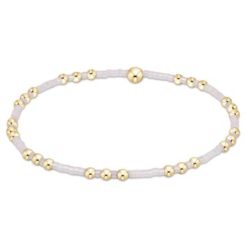eNewton Hope Joy Bracelet - Silky White