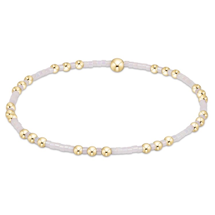 eNewton Hope Joy Bracelet - Silky White