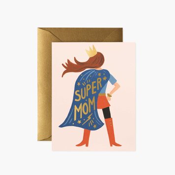 Super Mom Enamel Keychain