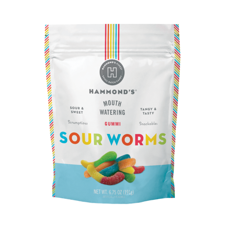 Hammond's Candies Gummi Sour Worms