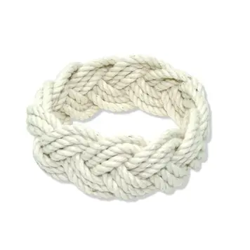 Narrow Sailor Bracelet / White - Medium 6-7 in