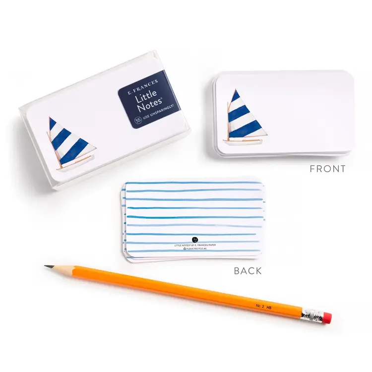 E. Frances Paper Sailboat Little Notes