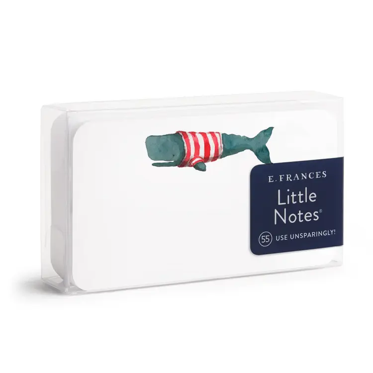 E. Frances Paper Whale Little Notes