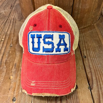 USA Themed Hat / Red
