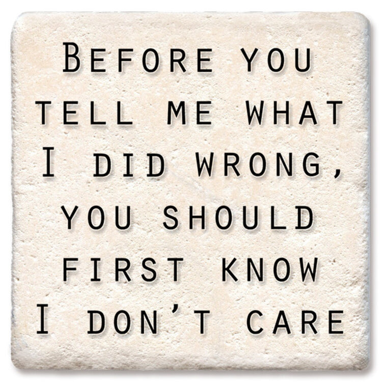 Before You Tell Me Coaster