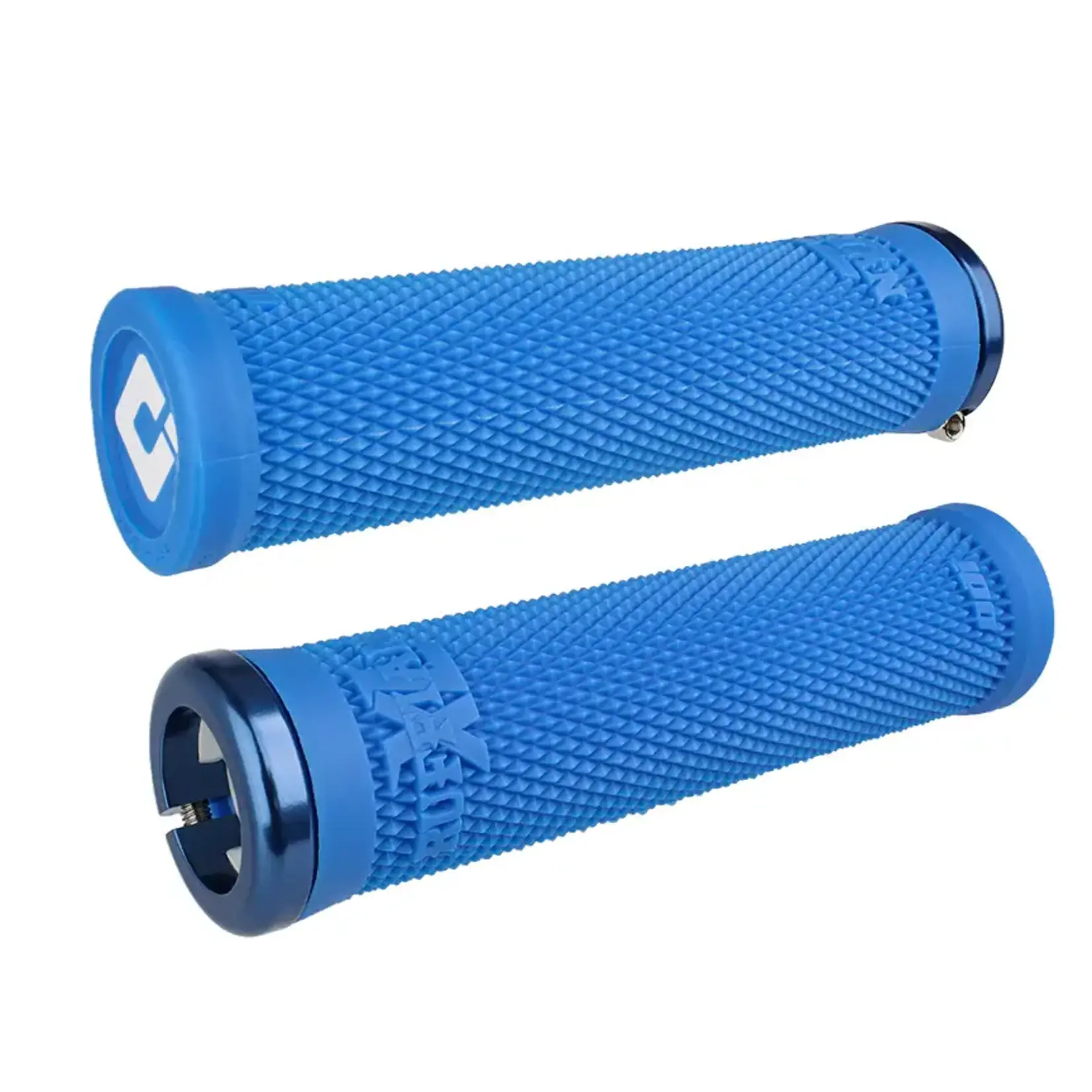 ODI,RUFFIAN LOCK-ON,ODI RUFFIAN LOCK-ON GRIPS,AQUA WITH BLACK CLAMPS