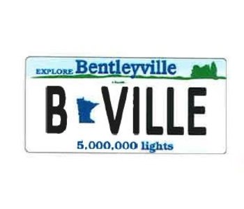 Bentleyville Fun Stickers - Licence Plate