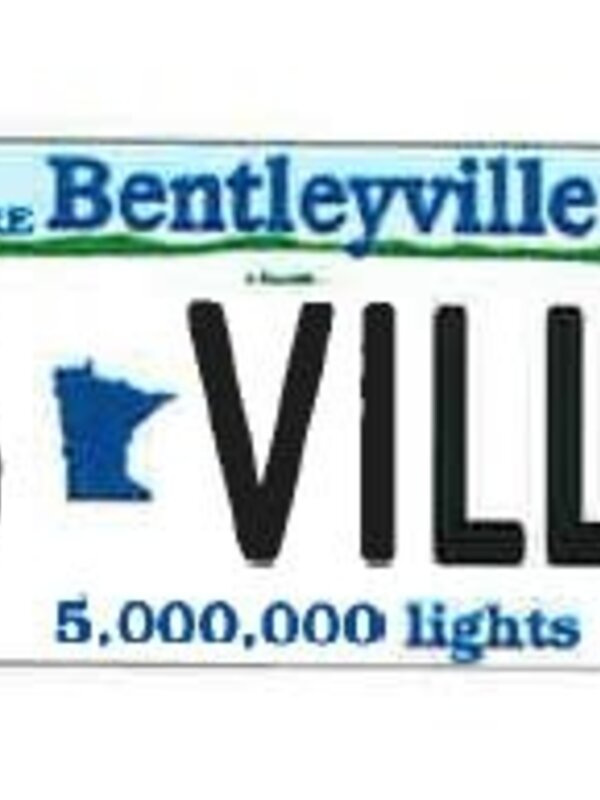 Bentleyville Fun Stickers - Licence Plate