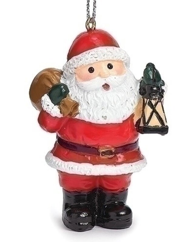 Jolly Santa Boxed Ornament with Story