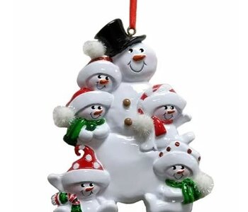 Snowman Family Of 5