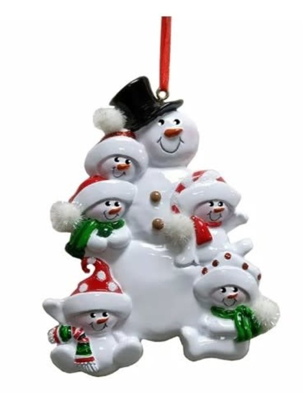 Snowman Family Of 5