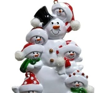 Snowman Family Of 6