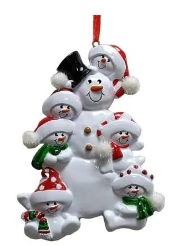 Snowman Family Of 6