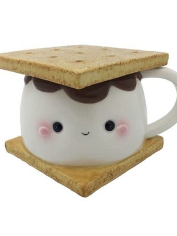 MARSHMALLOW S'MORE MUG W/ LID SET