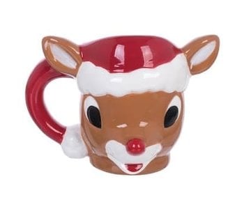 Rudolph The Red-Nosed Reindeer Sculpted Ceramic Mug
