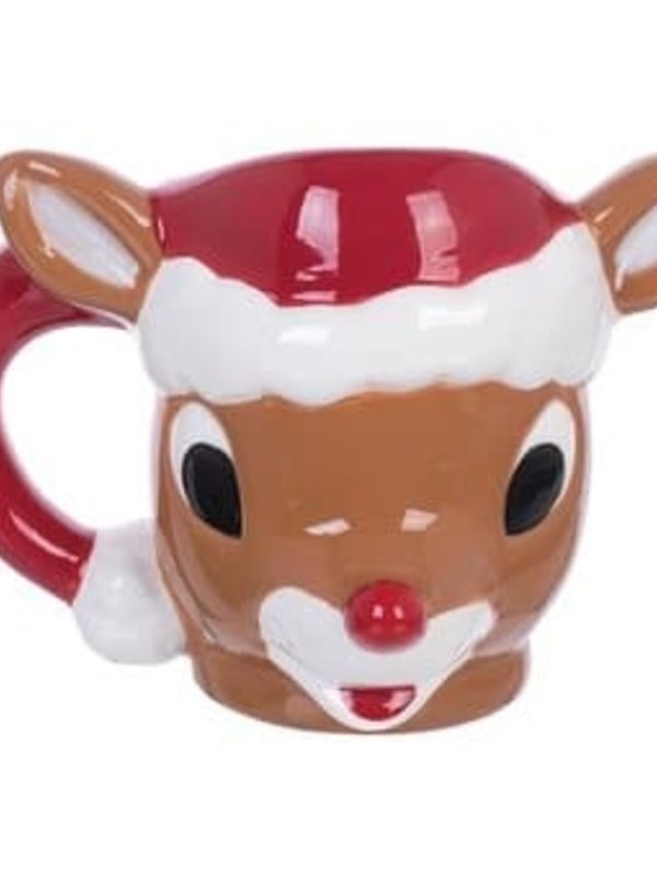 Rudolph The Red-Nosed Reindeer Sculpted Ceramic Mug