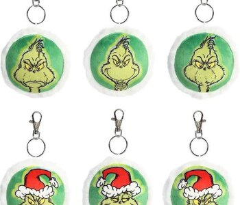 3.5" Grinchy Greetings Clip-On Asst.