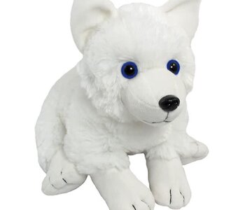13" Arctic Fox w/Blue Eyes