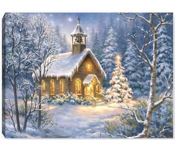 THE CHAPEL - LIGHTED TABLETOP CANVAS 8X6
