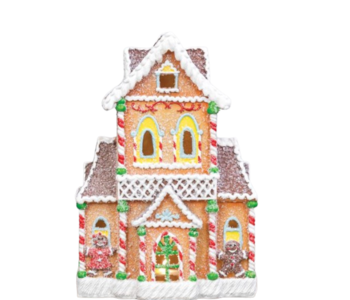 GINGERBREAD HOUSE WITH LIGHTS
