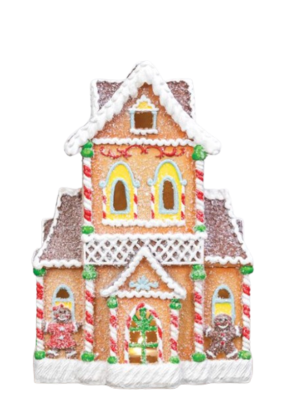 GINGERBREAD HOUSE WITH LIGHTS