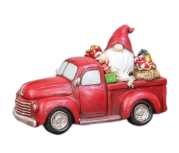CHRISTMAS GNOME TRUCK-Toy Truck