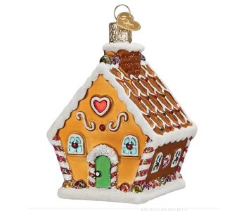 SWEET GINGERBREAD COTTAGE ORNAMENT
