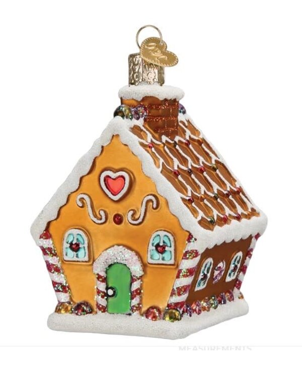 SWEET GINGERBREAD COTTAGE ORNAMENT
