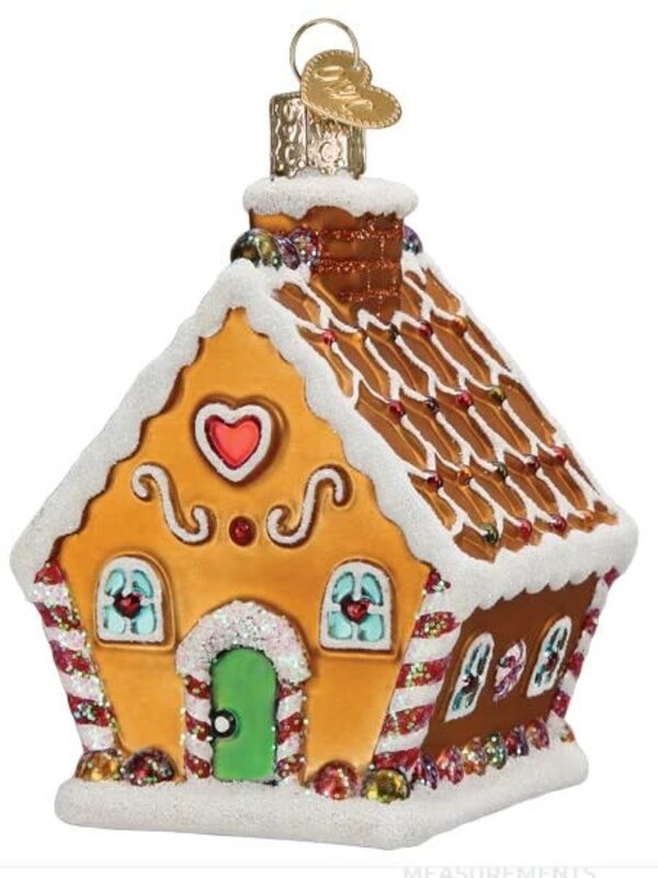 SWEET GINGERBREAD COTTAGE ORNAMENT