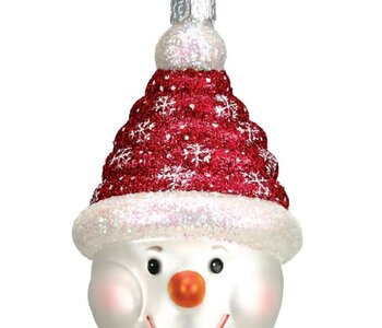 GLISTENING CANDY COIL SNOWMAN