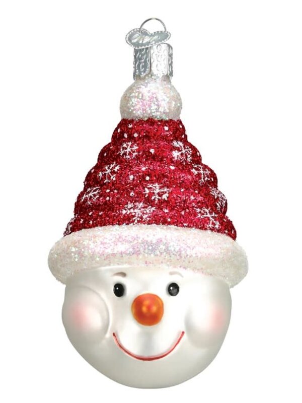 GLISTENING CANDY COIL SNOWMAN