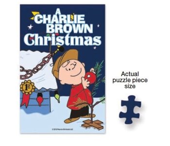 Traditional Christmas Tube Puzzle - Charlie Brown