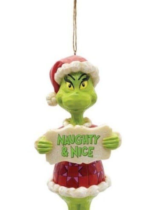 Dr. Seuss The Grinch  Naughty Nice Ornament