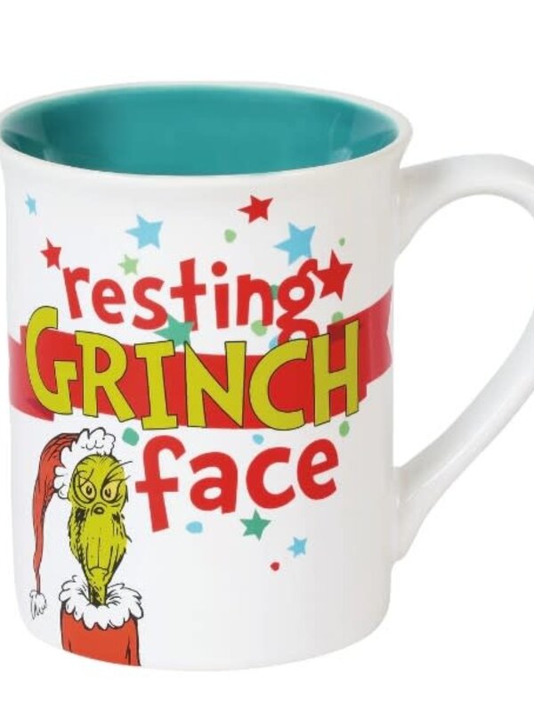 Resting Grinch Face Mug