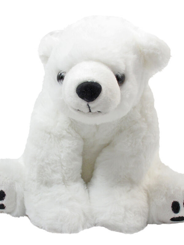 10" Polar Bear w/embroidered paws
