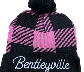 BUFFALO PLAID HAT - PINK/BLACK