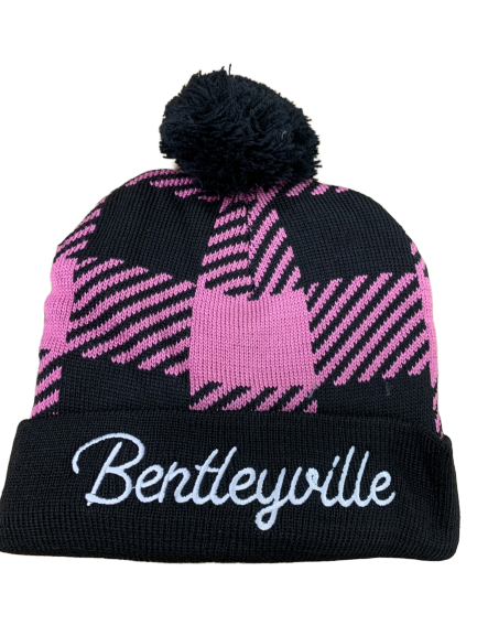 BUFFALO PLAID HAT - PINK/BLACK - Bentleyville 