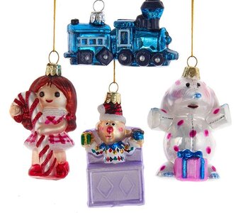 Rudolph The Red Nose Reindeer® Glass Misfit Toys Ornament